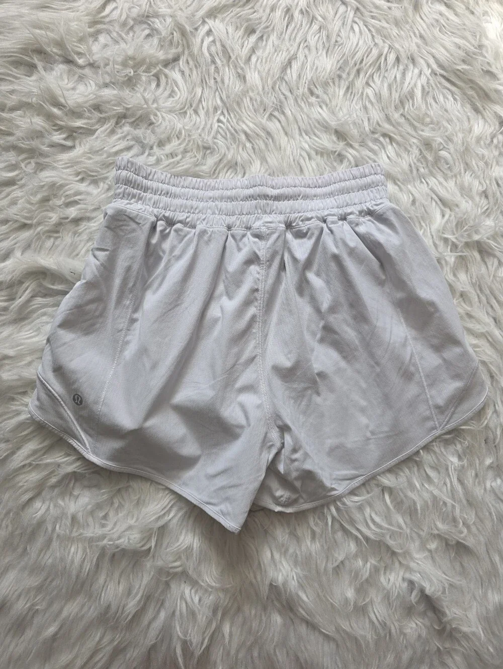 lululemon athletica White Double-Layer Running Shorts